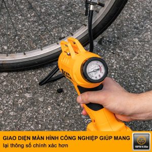 Máy bơm lốp xe oto dùng pin 20V INGCO CACLI2001 - góc nhìn 5