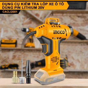 Máy bơm lốp xe oto dùng pin 20V INGCO CACLI2001 - hình ảnh sản phẩm