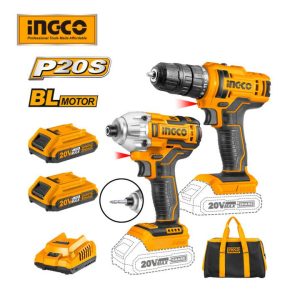 Bộ combo máy khoan và máy siết vít dùng pin 20V INGCO CKLI2016 - Đồ nghề, dụng cụ cầm tay, máy móc thiết bị INGCO chính hãng