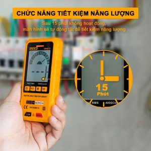 Đồng hồ đo điện vạn năng INGCO DM6012 - góc nhìn 3