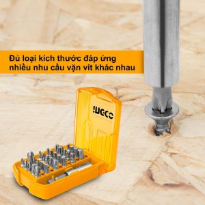 Bộ 30 đầu nối và mũi bắt vít đa năng Ingco AKSD08301 - Đồ nghề, dụng cụ cầm tay, máy móc thiết bị INGCO chính hãng, giá tốt