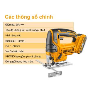 Thân máy cưa lọng INGCO CJSLI8501 pin 20V - hình ảnh sản phẩm