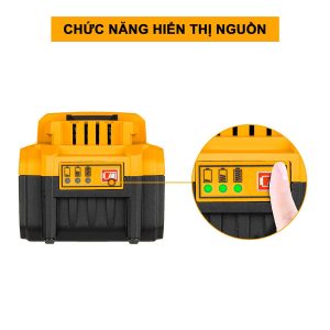 Pin Lithium 20V 5.Ah Ingco FBLI2003 - Đồ nghề, dụng cụ cầm tay, máy móc thiết bị INGCO chính hãng, giá tốt - góc nhìn 2