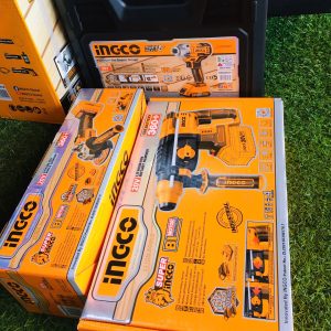 Bộ combo giá rẻ Ingco ING-CB20 máy vặn vít 170N.m, máy mài góc pin, máy khoan bê tông pin không chổi than - Đồ nghề, dụng cụ