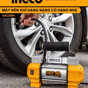 Máy bơm lốp xe mini 12V Ingco AAC2508 - Đồ nghề, dụng cụ cầm tay, máy móc thiết bị INGCO chính hãng, giá tốt - hình ảnh sản p