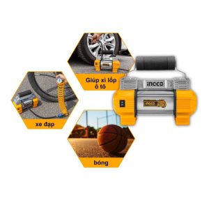 Máy bơm lốp xe mini 12V Ingco AAC2508 - Đồ nghề, dụng cụ cầm tay, máy móc thiết bị INGCO chính hãng, giá tốt - góc nhìn 4