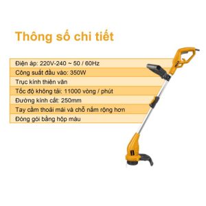 Máy cắt cỏ dùng điện INGCO GT3512 350W - Đồ nghề, dụng cụ cầm tay, máy móc thiết bị INGCO chính hãng, giá tốt - hình ảnh sản