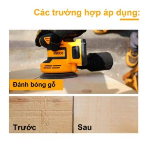 Máy chà nhám INGCO đĩa tròn CROSLI2001 dùng pin 20V - hình ảnh sản phẩm