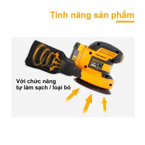 Máy chà nhám INGCO đĩa tròn CROSLI2001 dùng pin 20V - góc nhìn 4