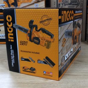 Máy cưa xích dùng pin INGCO CGSLI20128 không chổi than kèm bộ xích (không kèm pin và sạc) - Đồ nghề, dụng cụ cầm tay, máy móc