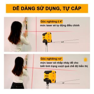 Máy đo mức cân bằng HLL156508 tia laser (tia đỏ) - Đồ nghề, dụng cụ cầm tay, máy móc thiết bị INGCO chính hãng, giá tốt - góc