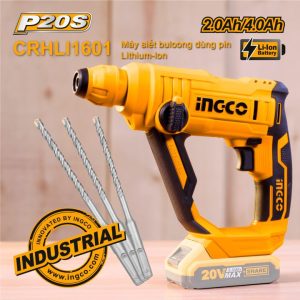 Thân máy khoan bê tông pin 20V INGCO CRHLI1601 (máy chưa kèm pin sạc) - Đồ nghề, dụng cụ cầm tay, máy móc thiết bị INGCO chín