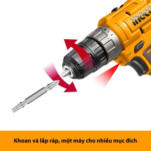 Máy khoan pin 12V cổng sạc Type-c INGCO CIDLI12202 - góc nhìn 2