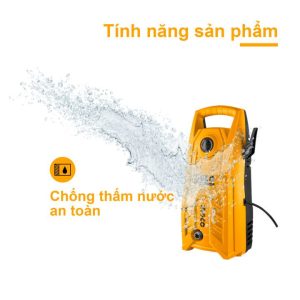 Máy tăng áp lực nước rửa xe gia đình HPWR14008 INGCO 1400W - Đồ nghề, dụng cụ cầm tay, máy móc thiết bị INGCO chính hãng, giá