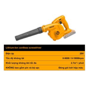 Thân máy thổi bụi dùng pin Ingco 20V CABLI20018 - góc nhìn 3