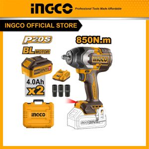 Máy vặn bu lông INGCO CIWLI2085 tháo mở ốc xe ô tô tải motor không chổi than lực siết 850Nm - Đồ nghề, dụng cụ cầm tay, máy m
