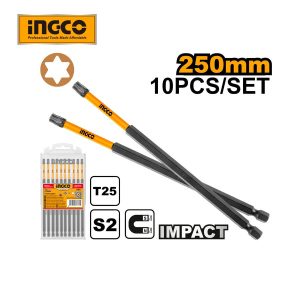 Mũi vít động lực đầu T25 dài 250mm có nam châm INGCO SDBIM11T25103 - Đồ nghề, dụng cụ cầm tay, máy móc thiết bị INGCO chính h