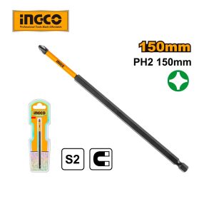 Mũi bắt vít bake dài 150mm thép cao cấp có nam châm INGCO SDBIM71PH2150 - Đồ nghề, dụng cụ cầm tay, máy móc thiết bị INGCO ch