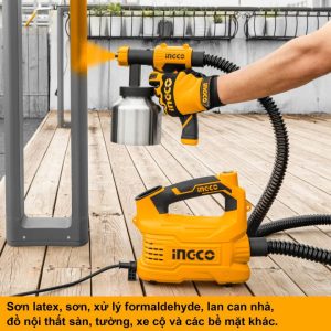 Máy phun sơn bình chứa thép 500W INGCO SPG5008-2 - Đồ nghề, dụng cụ cầm tay, máy móc thiết bị INGCO chính hãng, giá tốt - góc