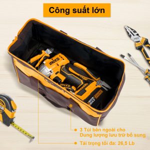 Túi đồ nghề mini 13 inch INGCO HTBG281328 - Đồ nghề, dụng cụ cầm tay, máy móc thiết bị INGCO chính hãng, giá tốt - góc nhìn 5