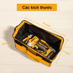 Túi đựng đồ nghề 16 inch (41cm) INGCO HTBG281628 màu nâu vàng - Đồ nghề, dụng cụ cầm tay, máy móc thiết bị INGCO chính hãng