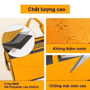 Túi đựng đồ nghề 16 inch (41cm) INGCO HTBG281628 màu nâu vàng - Đồ nghề, dụng cụ cầm tay, máy móc thiết bị INGCO chính hãng