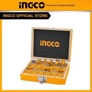 Bộ 12 mũi phay gỗ đường mũi 8mm INGCO AKRT12121 - Đồ nghề, dụng cụ cầm tay, máy móc thiết bị INGCO chính hãng, giá tốt