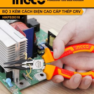 Bộ 3 kèm cách điện cao cấp thép Crv INGCO HIKPS28318 - hình ảnh sản phẩm