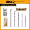 Bộ 5 mũi khoan bê tông đuôi trơn INGCO AKDB3055 - Đồ nghề, dụng cụ cầm tay, máy móc thiết bị INGCO chính hãng, giá tốt - hình