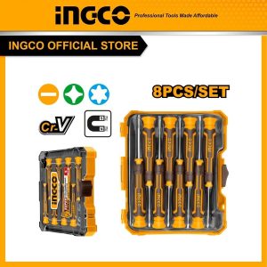 Bộ 8 tua vít chính xác thép CrV INGCO HKSD0818 - Đồ nghề, dụng cụ cầm tay, máy móc thiết bị INGCO chính hãng, giá tốt