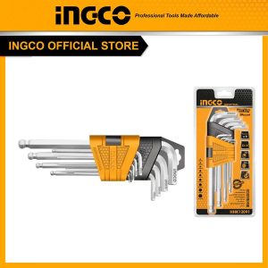 Bộ 9 chìa lục giác đầu tròn INGCO HHK12091 - hình ảnh sản phẩm