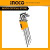 Bộ 9 chìa lục giác tay cầm dài INGCO HHK11092 - hình ảnh sản phẩm