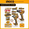 Bộ combo INGCO CKLI20277 máy máy siết vít pin CIRLI20281 285Nm và máy khoan pin CIDLI206681 66Nm ba chức năng có búa 20V, mot