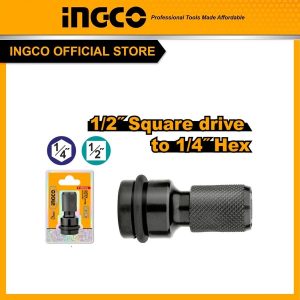 Bộ đầu chuyển bu lông 1/2 inch sang đầu bắt vít 1/4 inch INGCO ABH60501 - Đồ nghề, dụng cụ cầm tay, máy móc thiết bị INGCO chính hãng, giá tốt