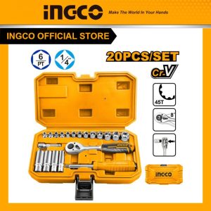 Bộ đầu tuýp INGCO 20 chi tiết HKTS14201 1/4 inch - hình ảnh sản phẩm