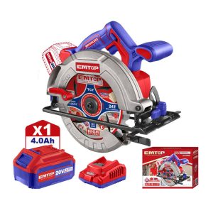 Bộ máy cưa gỗ 185mm dùng pin EMTOP ELCS18511