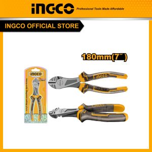 Kèm cắt trợ lực 180mm (7 inch) INGCO HHDCP08188 thép cacbon #55, xử lý bề mặt dầu đánh bóng và chống gỉ, tay cầm hai màu chốn