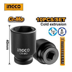 Bộ 10 đầu tuýp INGCO HKISSD12101 1/2 inch - góc nhìn 5