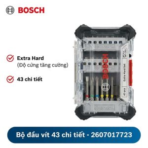 Bộ Đầu Vặn Vít Bosch Extra Hard 43 Món (2607017723) Chính Hãng - hình ảnh sản phẩm