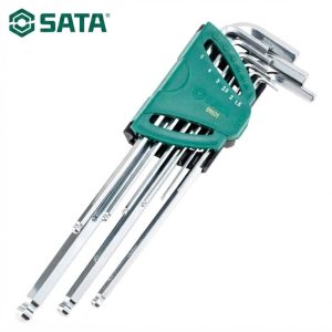 Bộ Lục Giác Đầu Bi Loại Dài 9 Chi Tiết Hệ Mét SATA SC09101 | Chính Hãng - hình ảnh sản phẩm