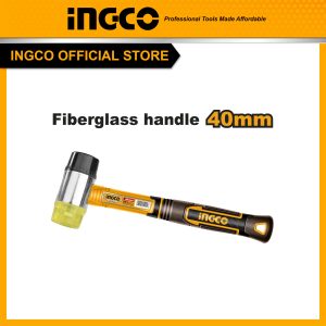 Búa 2 đầu nhựa và su 40mm INGCO HRUH8940 - Đồ nghề, dụng cụ cầm tay, máy móc thiết bị INGCO chính hãng, giá tốt