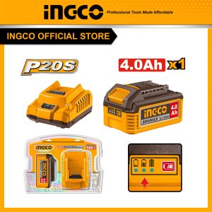 Bộ combo pin & sạc INGCO FBCPK1012 1 pin 4Ah - Đồ nghề, dụng cụ cầm tay, máy móc thiết bị INGCO chính hãng, giá tốt - hình ản