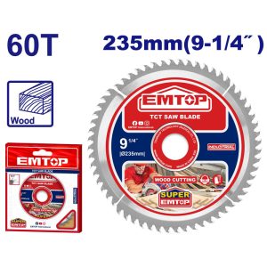 Đĩa cắt gỗ TCT 235mm 60 răng Emtop ETCT123523 - hình ảnh sản phẩm