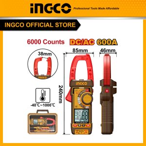 Đồng hồ kẹp dòng INGCO DCM66002 600A AC/DC, 6000 số đếm - Đồ nghề, dụng cụ cầm tay, máy móc thiết bị INGCO chính hãng, giá tố
