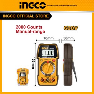 Đồng hồ đo điện vạn năng INGCO DM360011 đo điện áp DC, dòng điện DC, điện áp xoay chiều, điện trở - Đồ nghề, dụng cụ cầm tay