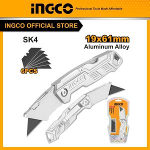 Dao gấp gọn đa năng thân bằng hợp kim nhôm INGCO HUK6236 - Đồ nghề, dụng cụ cầm tay, máy móc thiết bị INGCO chính hãng, giá tốt