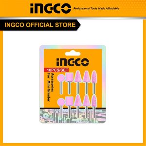 Bộ 10 đầu mài INGCO cho máy mài khuôn mini cốt 3mm AKB1012 - hình ảnh sản phẩm