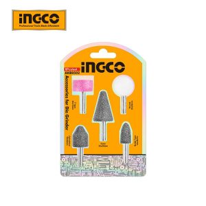 Bộ 5 đầu mài INGCO cho máy mài khuôn cốt 6mm AKB0502 - góc nhìn 3