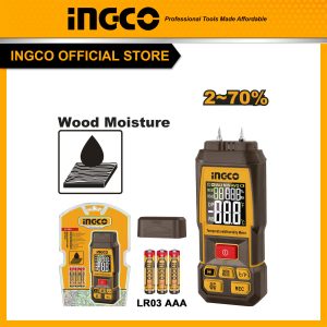 Thiết bị đo độ ẩm gỗ, phạm vi đo 2 - 70% INGCO HETWM031 - Đồ nghề, dụng cụ cầm tay, máy móc thiết bị INGCO chính hãng