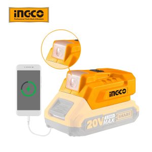 Đế chuyển đổi sạc pin cổng USB A - 5V/1A 12V/0.5A INGCO CUCLI2022 - Đồ nghề, dụng cụ cầm tay, máy móc thiết bị INGCO chính hã